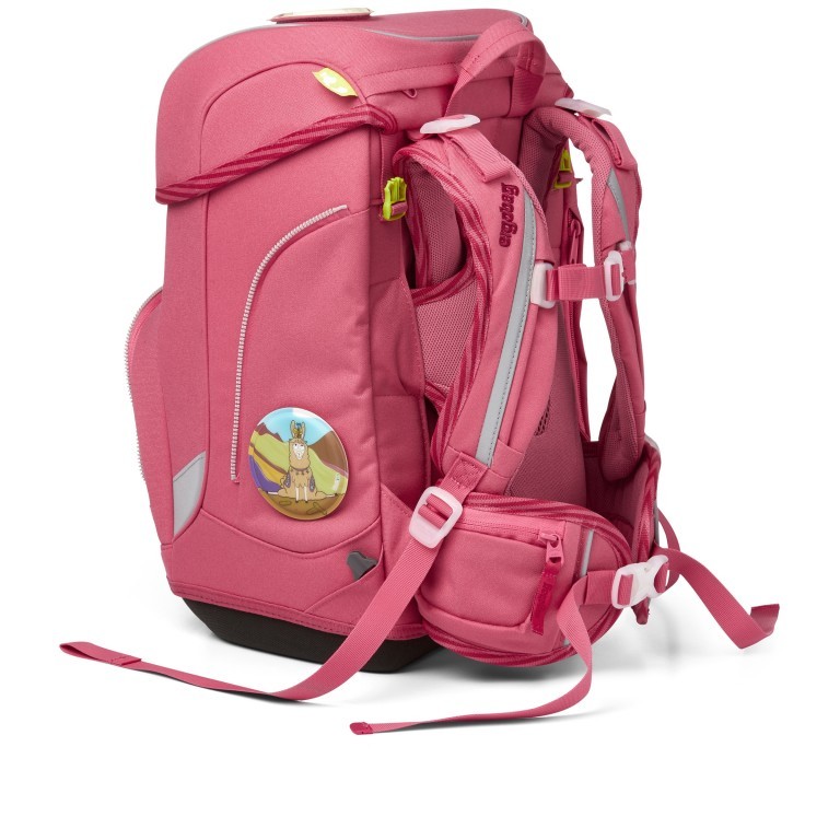 Schulranzen Cubo Eco Hero Edition Set 5-teilig Lamas in Bärjamas, Farbe: rosa/pink, Marke: Ergobag, EAN: 4057081077427, Abmessungen in cm: 25x40x20, Bild 6 von 8