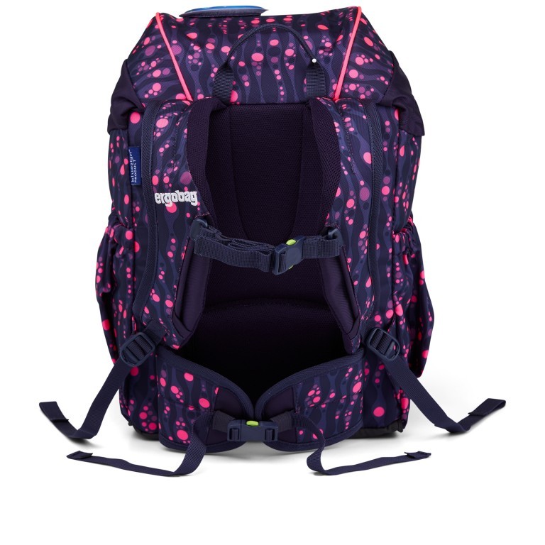 Kinderrucksack Mini Lumi Edition Bärmuda Viereck, Farbe: flieder/lila, Marke: Ergobag, EAN: 4057081077984, Abmessungen in cm: 22x30x14, Bild 5 von 8