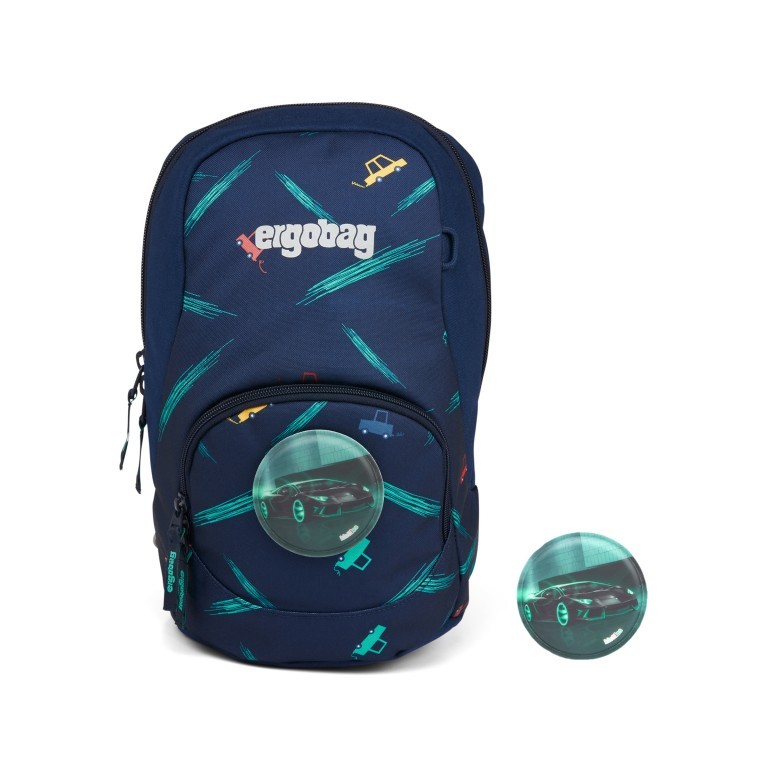 Kinderrucksack Ease Small Bärnhard, Farbe: blau/petrol, Marke: Ergobag, EAN: 4057081074143, Abmessungen in cm: 18.5x30x18.5, Bild 1 von 5