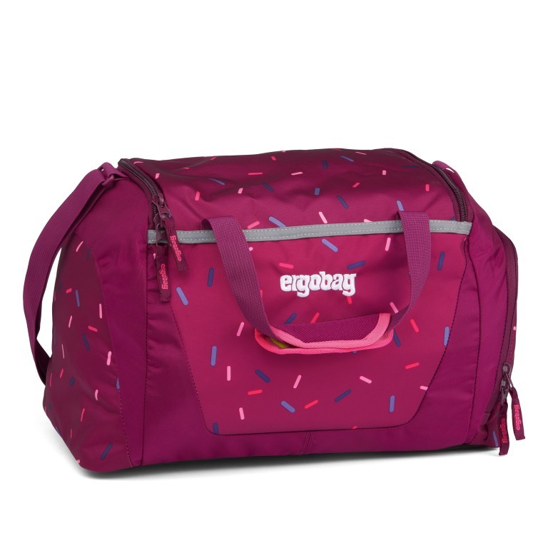 Sporttasche Der NussknackBär, Farbe: rot/weinrot, Marke: Ergobag, EAN: 4057081078059, Abmessungen in cm: 40x20x25, Bild 1 von 2