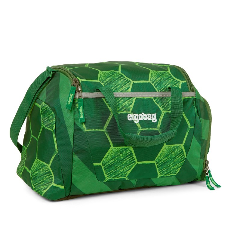 Sporttasche Eco Hero Edition ElfmetBär, Farbe: grün/oliv, Marke: Ergobag, EAN: 4057081078219, Abmessungen in cm: 40x20x25, Bild 1 von 1