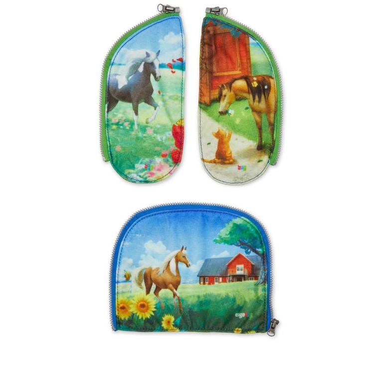 Zippies Set 3-teilig Pferd, Farbe: grün/oliv, Marke: Ergobag, EAN: 4057081079889, Bild 1 von 2