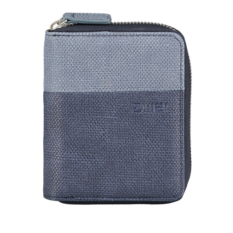 Geldbörse Eva Wallet EVW10 Canvas Blue, Farbe: blau/petrol, Marke: Zwei, EAN: 4250257922846, Abmessungen in cm: 10x13x4, Bild 1 von 6