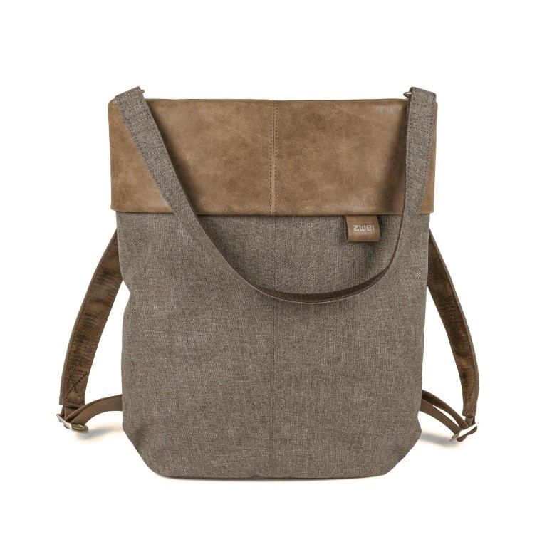 Rucksack Olli OR12 Wood, Farbe: braun, Marke: Zwei, EAN: 4250257921665, Abmessungen in cm: 33x34x14, Bild 1 von 11