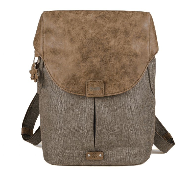 Rucksack Olli O12 Wood, Farbe: braun, Marke: Zwei, EAN: 4250257924857, Abmessungen in cm: 28x33x12, Bild 1 von 4