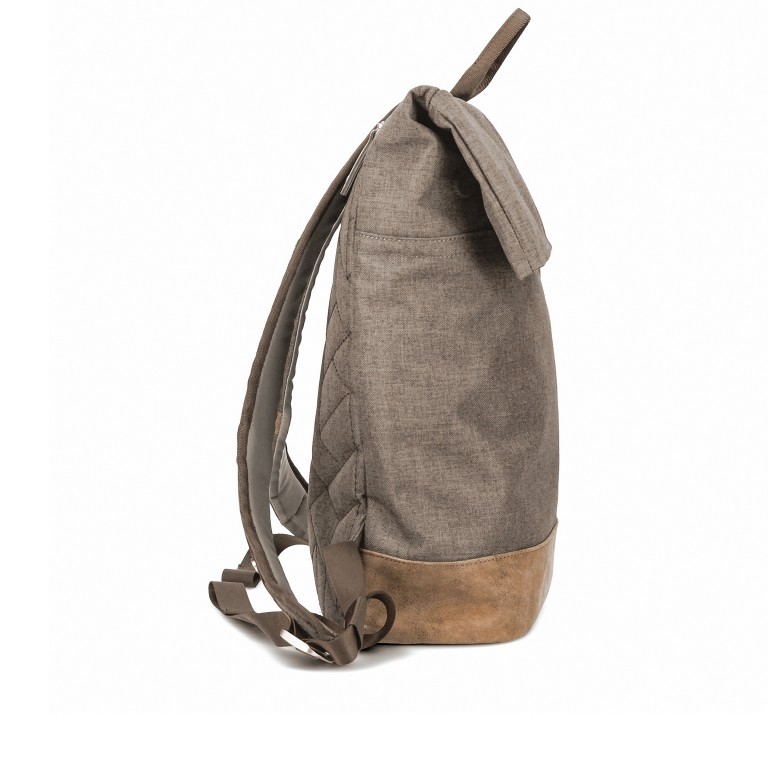 Rucksack Olli O25 Wood, Farbe: braun, Marke: Zwei, EAN: 4250257924918, Abmessungen in cm: 37x41x18, Bild 3 von 5