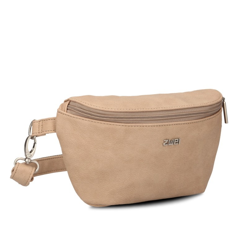 Gürteltasche Mademoiselle MH4 Nubuk Sand, Farbe: beige, Marke: Zwei, EAN: 4250257925526, Abmessungen in cm: 25x14x6, Bild 2 von 7