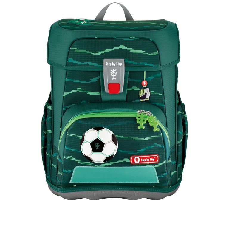Schulranzen Cloud Set 5-teilig Soccer Star, Farbe: grün/oliv, Marke: Step by Step, EAN: 4047443438706, Abmessungen in cm: 28x37.5x20, Bild 2 von 14