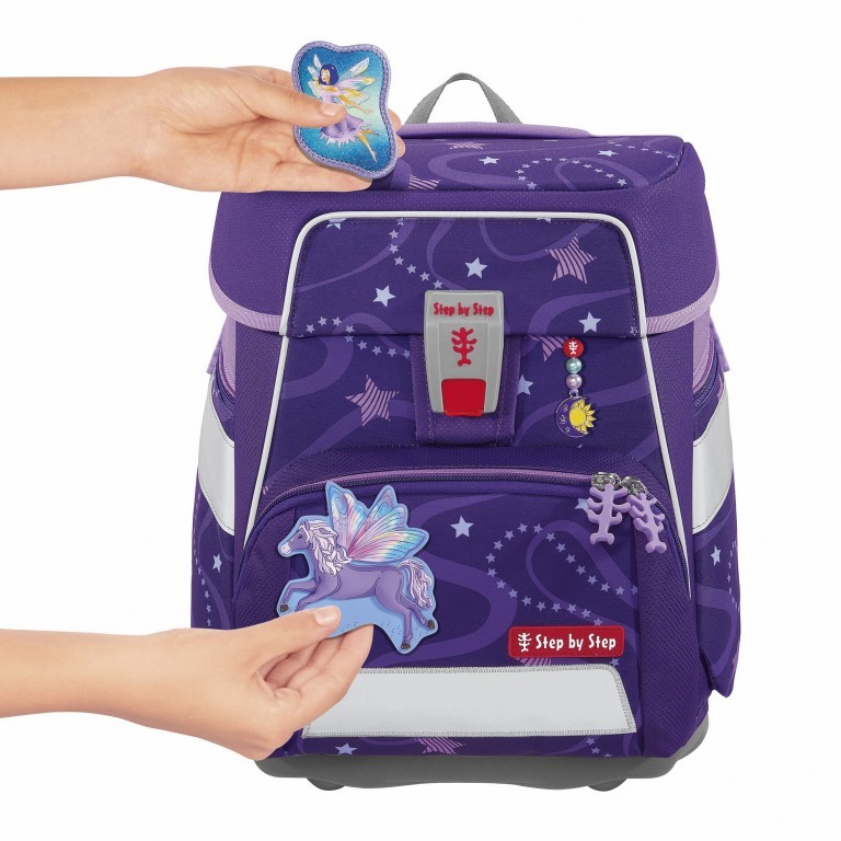 Schulranzen Space Set 5-teilig Pegasus Emily, Farbe: flieder/lila, Marke: Step by Step, EAN: 4047443484178, Abmessungen in cm: 28x37x20, Bild 3 von 14