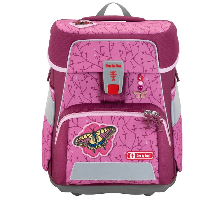 Schulranzen Space Set 5-teilig Butterfly Lina, Farbe: rosa/pink, Marke: Step by Step, EAN: 4047443438751, Abmessungen in cm: 28x37x20, Bild 2 von 7