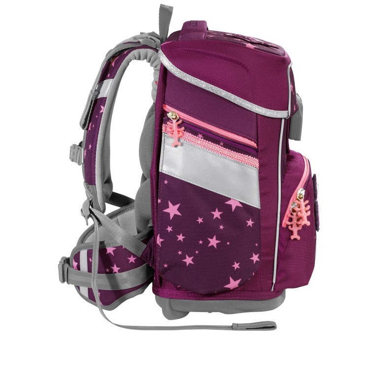 Schulranzen Space Set 5-teilig Unicorn Nuala, Farbe: rot/weinrot, Marke: Step by Step, EAN: 4047443358011, Abmessungen in cm: 28x37x20, Bild 5 von 14