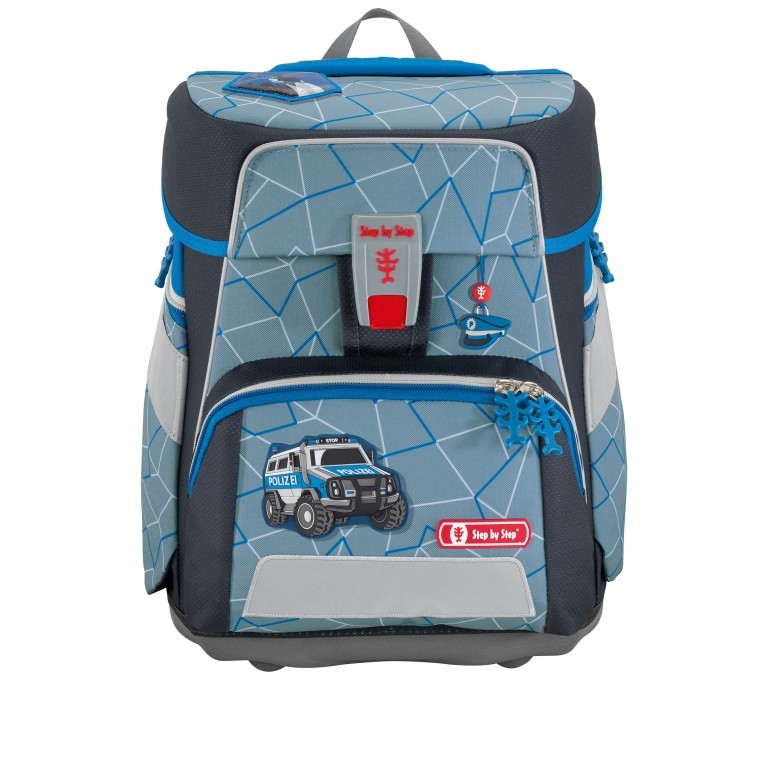 Schulranzen Space Set 5-teilig Police Truck, Farbe: grau, Marke: Step by Step, EAN: 4047443438812, Abmessungen in cm: 28x37x20, Bild 2 von 14