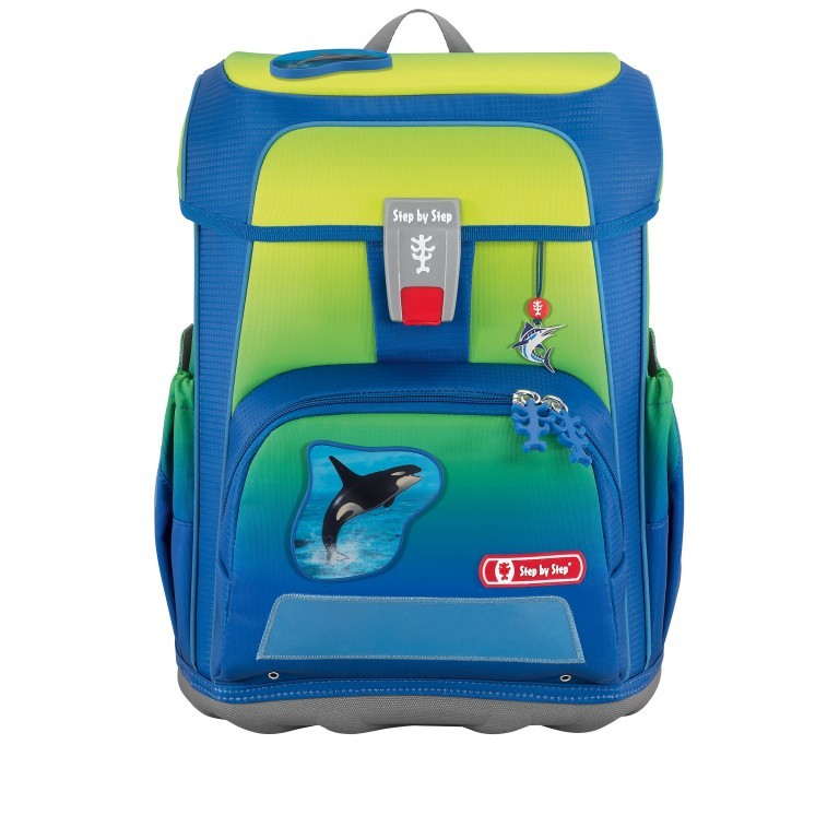 Schulranzen Cloud Ocean Limited Edition Set 5-teilig Orca, Farbe: blau/petrol, Marke: Step by Step, EAN: 4047443446978, Abmessungen in cm: 28x37.5x20, Bild 2 von 7