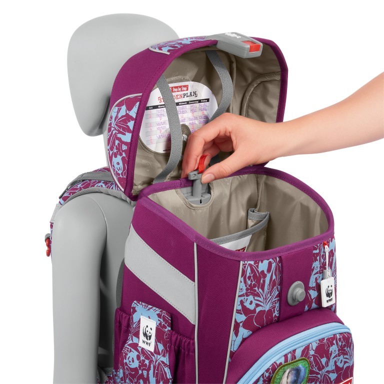 Schulranzen Cloud WWF Limited Edition Set 5-teilig Tigers, Farbe: blau/petrol, Marke: Step by Step, EAN: 4047443446992, Abmessungen in cm: 28x37.5x20, Bild 9 von 12