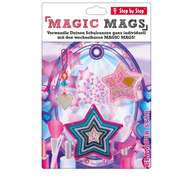 Sticker / Anhänger für Schulranzen Magic Mags Glamour Star, Farbe: rosa/pink, Marke: Step by Step, EAN: 4047443436221, Bild 2 von 2