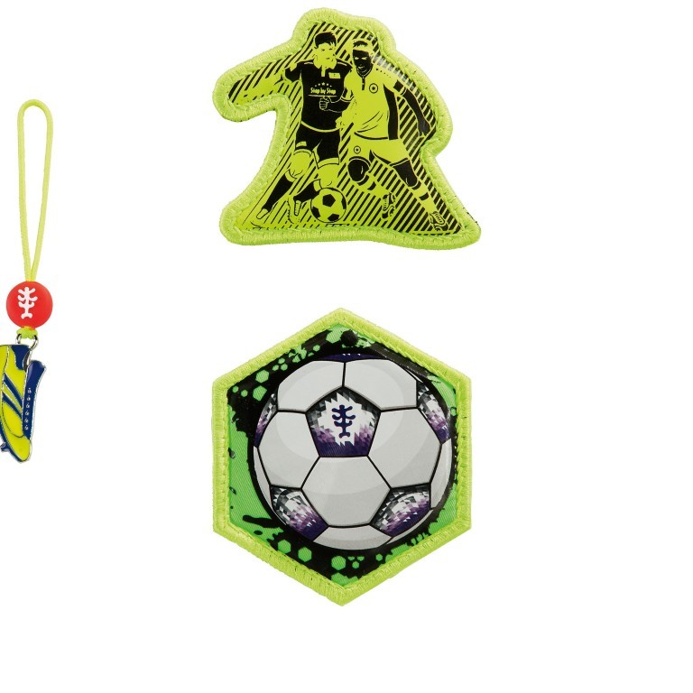 Sticker / Anhänger für Schulranzen Magic Mags Funky Soccer, Farbe: grün/oliv, Marke: Step by Step, EAN: 4047443418098, Bild 1 von 3
