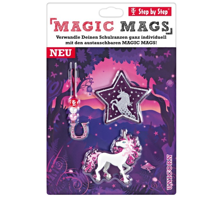 Sticker / Anhänger für Schulranzen Magic Mags Unicorn, Farbe: flieder/lila, Marke: Step by Step, EAN: 4047443358226, Bild 2 von 2