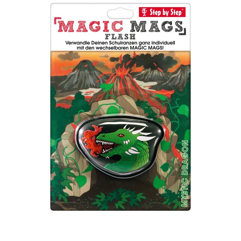 Sticker / Anhänger für Schulranzen Magic Mags Flash Mystic Dragon, Farbe: grün/oliv, Marke: Step by Step, EAN: 4047443450296, Bild 3 von 4
