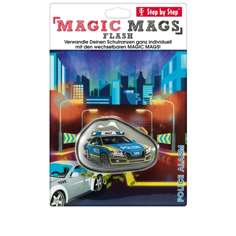 Sticker / Anhänger für Schulranzen Magic Mags Flash Police Alarm, Farbe: grau, Marke: Step by Step, EAN: 4047443402752, Bild 3 von 4