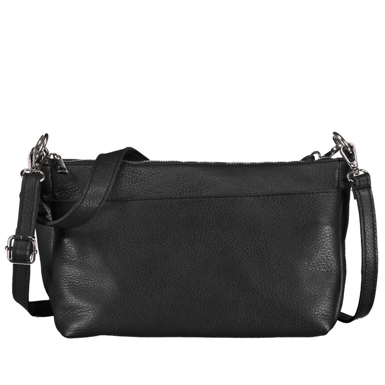 Umhängetasche Schwarz, Farbe: schwarz, Marke: Hausfelder Manufaktur, EAN: 4065646004559, Abmessungen in cm: 27x17x11, Bild 1 von 8