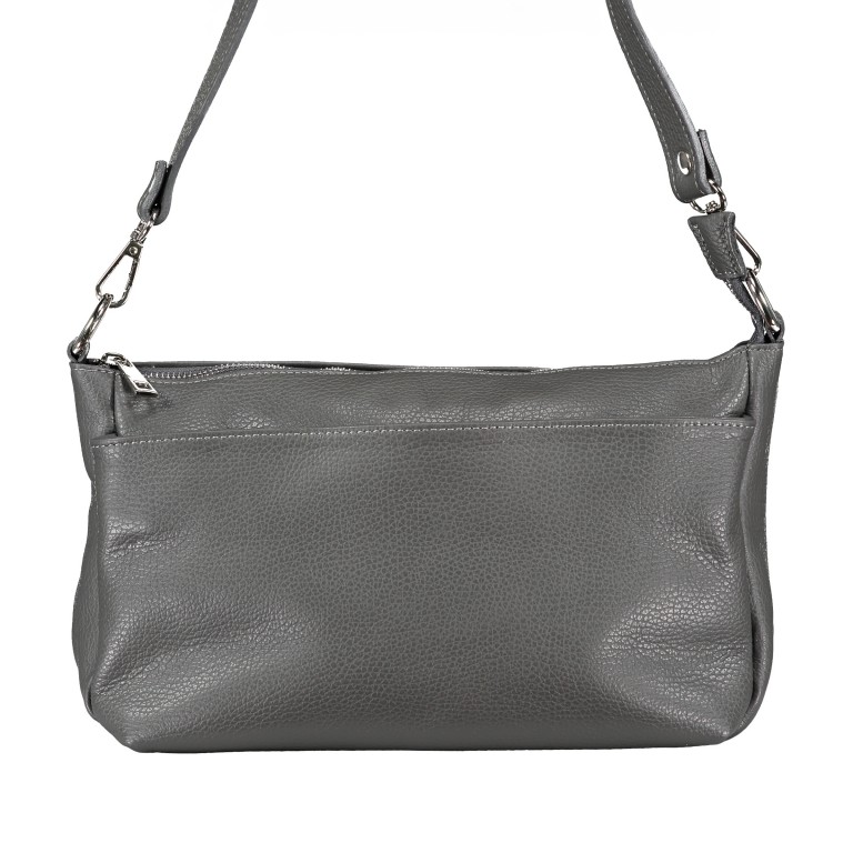 Umhängetasche Dunkelgrau, Farbe: grau, Marke: Hausfelder Manufaktur, EAN: 4065646004535, Abmessungen in cm: 27x17x11, Bild 1 von 8