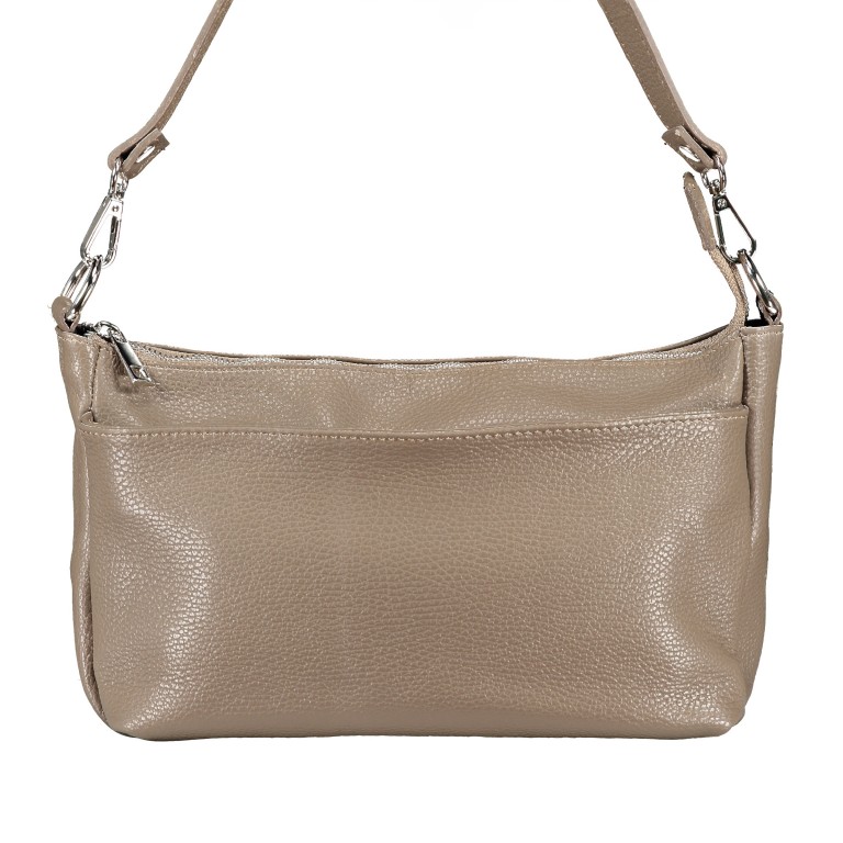 Umhängetasche Taupe, Farbe: taupe/khaki, Marke: Hausfelder Manufaktur, EAN: 4065646004566, Abmessungen in cm: 27x17x11, Bild 1 von 8