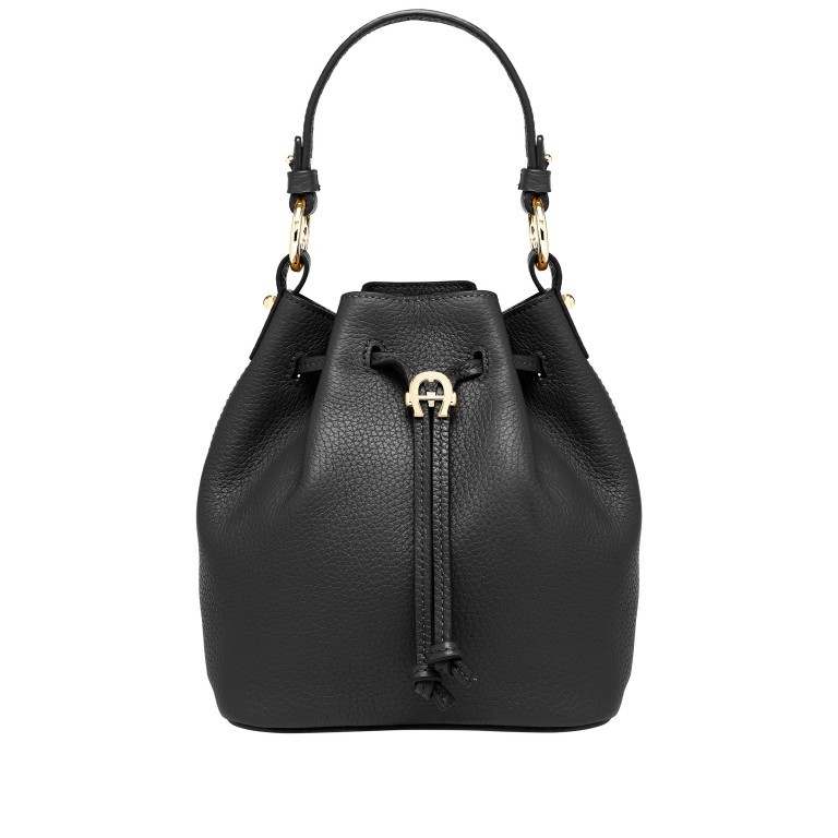 Beuteltasche S Tara 132-159 Black, Farbe: schwarz, Marke: AIGNER, EAN: 4055539295027, Abmessungen in cm: 20x19x13, Bild 1 von 3