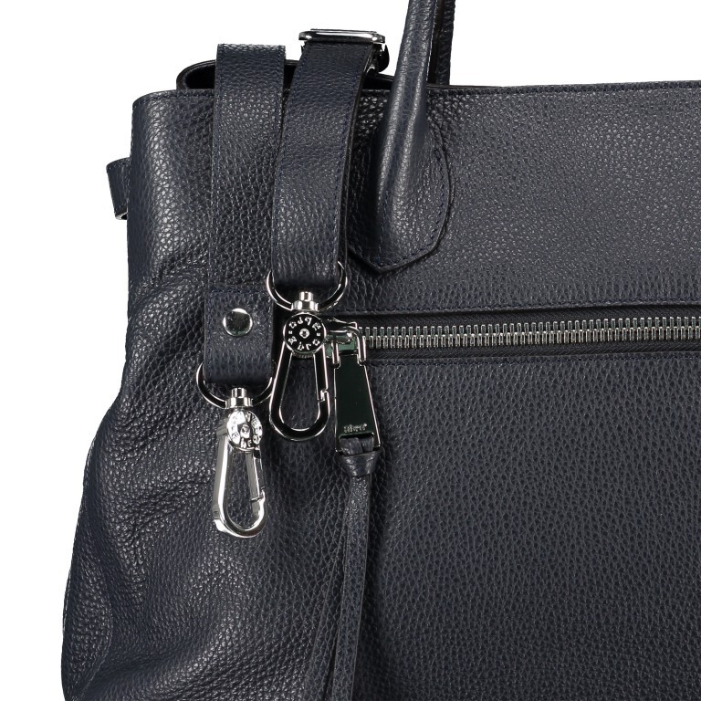 Handtasche Adria Linna Big Blue, Farbe: blau/petrol, Marke: Abro, EAN: 4061724493871, Abmessungen in cm: 39.5x30x16, Bild 9 von 9