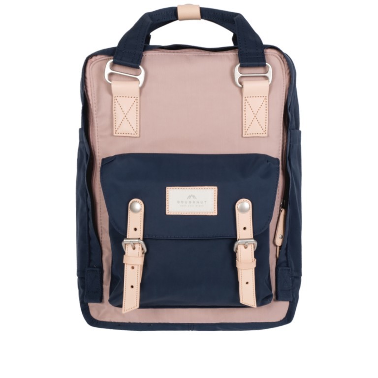 Rucksack Macaroon Bicolor Volumen 16 Liter Light Pink Navy, Farbe: rosa/pink, Marke: Doughnut, EAN: 4897065904314, Abmessungen in cm: 28x38x11, Bild 1 von 8