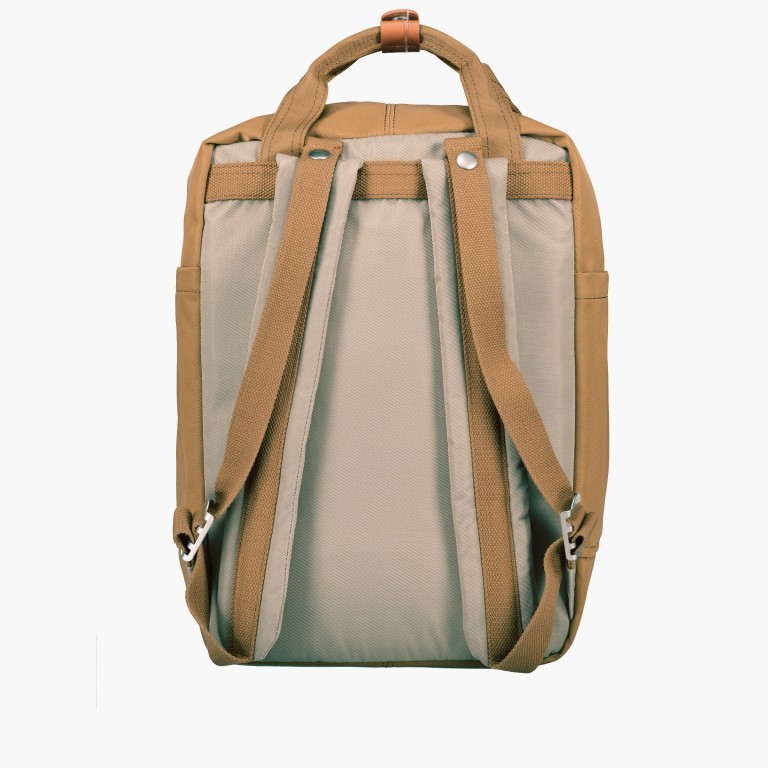 Rucksack Macaroon Bicolor Volumen 16 Liter Beige Khaki, Farbe: beige, Marke: Doughnut, EAN: 4897065906233, Abmessungen in cm: 28x38x11, Bild 3 von 8