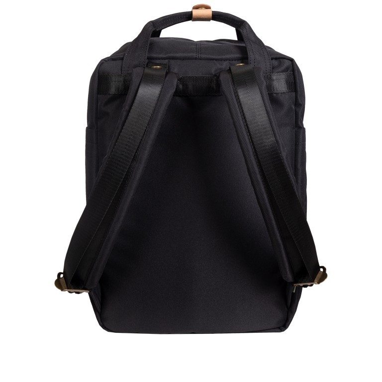 Rucksack Macaroon Reborn Series Volumen 16 Liter Black, Farbe: schwarz, Marke: Doughnut, EAN: 4895222506753, Abmessungen in cm: 28x38x11, Bild 3 von 15