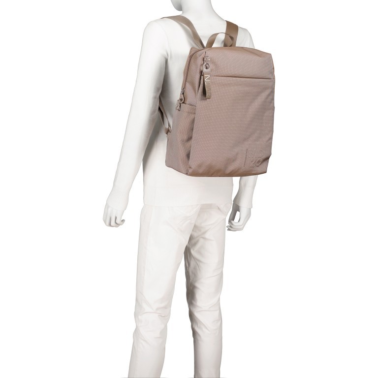 Rucksack MD20 QMT15 Taupe, Farbe: taupe/khaki, Marke: Mandarina Duck, EAN: 8032803747839, Abmessungen in cm: 30.5x40x14, Bild 4 von 7