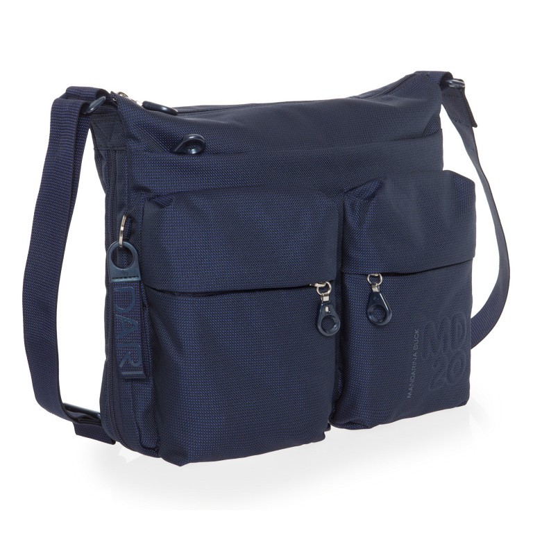 Umhängetasche MD20 QMTX6 Dress Blue, Farbe: blau/petrol, Marke: Mandarina Duck, EAN: 8032803659200, Abmessungen in cm: 33x28x7, Bild 2 von 6