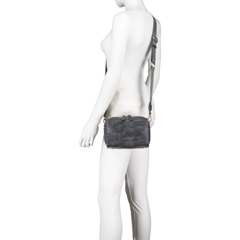 Umhängetasche Pattie Anthra, Farbe: grau, Marke: Valentino Bags, EAN: 8058043324401, Abmessungen in cm: 19.5x14.5x9, Bild 6 von 7