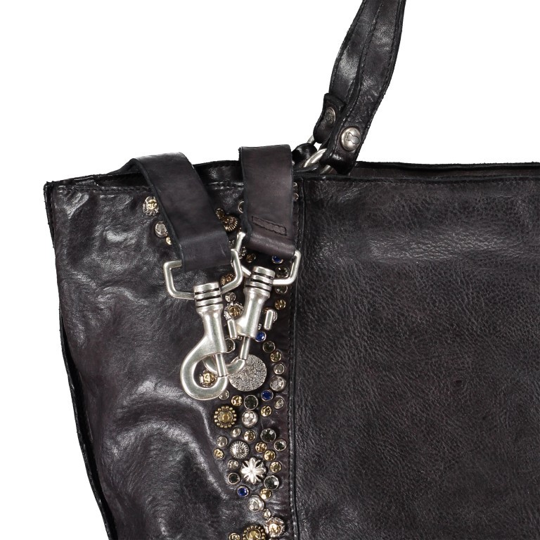 Handtasche Bella Di Notte 25840-X1572 Grigio, Farbe: anthrazit, Marke: Campomaggi, EAN: 8054302712422, Abmessungen in cm: 30x25x14, Bild 9 von 9