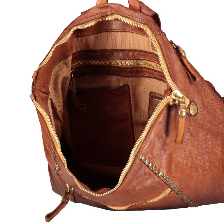 Rucksack Cognac, Farbe: cognac, Marke: Campomaggi, EAN: 8054302729161, Abmessungen in cm: 30x34x12, Bild 6 von 6