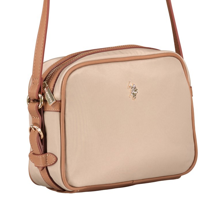 Umhängetasche Houston Light Taupe, Farbe: beige, Marke: U.S. Polo Assn., EAN: 8052792932009, Abmessungen in cm: 24x18x8, Bild 2 von 6