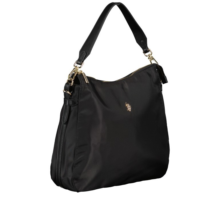 Beuteltasche Houston L Black, Farbe: schwarz, Marke: U.S. Polo Assn., EAN: 8052792838370, Abmessungen in cm: 34x30x10, Bild 2 von 10