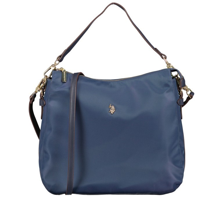 Beuteltasche Houston L Navy, Farbe: blau/petrol, Marke: U.S. Polo Assn., EAN: 8052792838394, Abmessungen in cm: 34x30x10, Bild 1 von 10