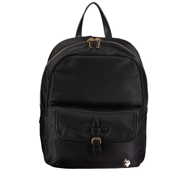 Rucksack Houston S Black, Farbe: schwarz, Marke: U.S. Polo Assn., EAN: 8052792838318, Abmessungen in cm: 25x30x14, Bild 1 von 6