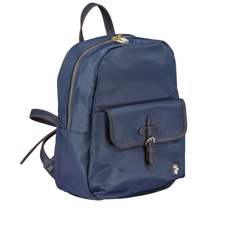 Rucksack Houston S Navy, Farbe: blau/petrol, Marke: U.S. Polo Assn., EAN: 8052792838332, Abmessungen in cm: 25x30x14, Bild 2 von 6