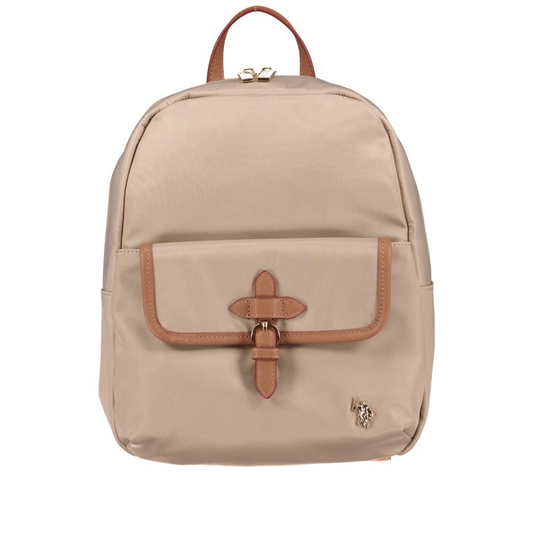 Rucksack Houston S Light Taupe, Farbe: beige, Marke: U.S. Polo Assn., EAN: 8052792932160, Abmessungen in cm: 25x30x14, Bild 1 von 6