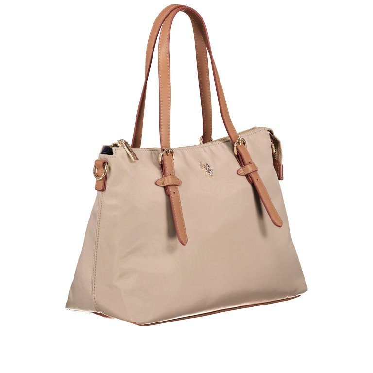 Shopper Houston Light Taupe, Farbe: beige, Marke: U.S. Polo Assn., EAN: 8052792909803, Abmessungen in cm: 30x24x13, Bild 2 von 8