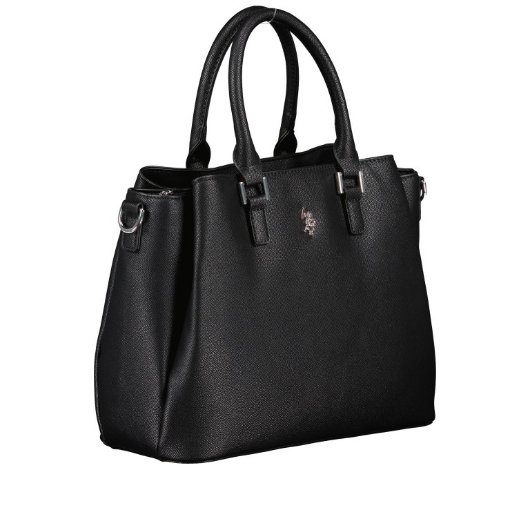 Handtasche Jones Black, Farbe: schwarz, Marke: U.S. Polo Assn., EAN: 8052792838974, Abmessungen in cm: 31x24.5x13, Bild 2 von 10