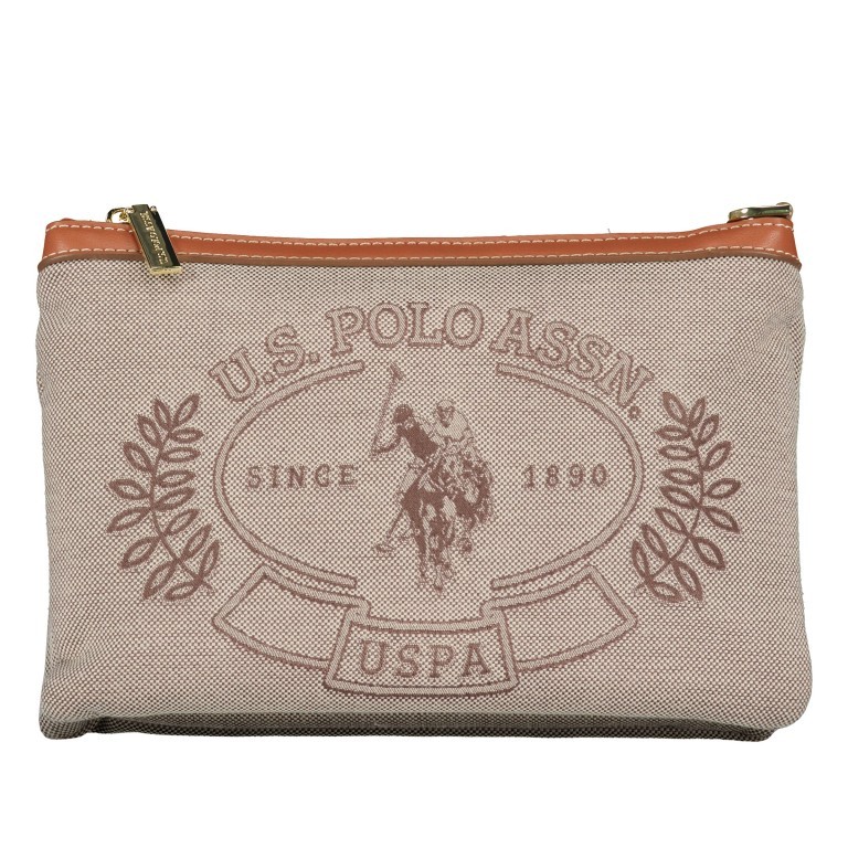 Umhängetasche Victoria Brown, Farbe: beige, Marke: U.S. Polo Assn., EAN: 8052792915521, Abmessungen in cm: 23x15.5x4, Bild 8 von 8