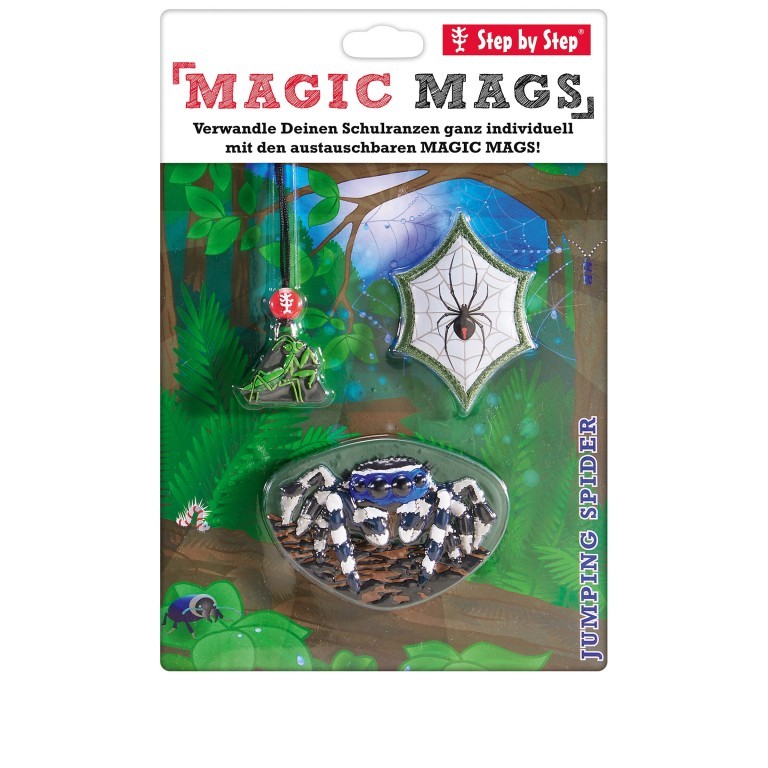 Sticker / Anhänger für Schulranzen Magic Mags Jumping Spider, Farbe: grün/oliv, Marke: Step by Step, EAN: 4047443417558, Bild 2 von 3