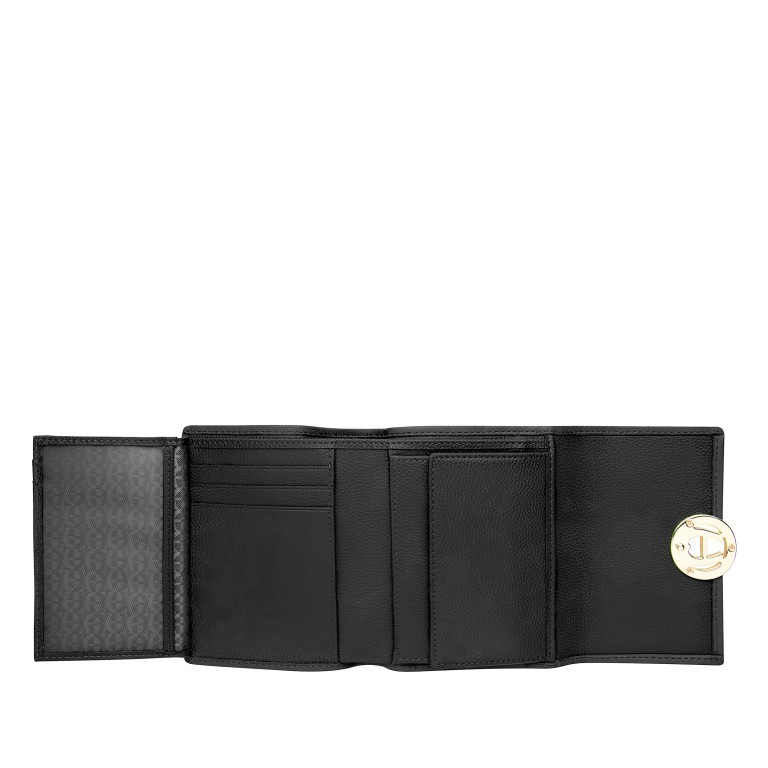Geldbörse Livia Black, Farbe: schwarz, Marke: AIGNER, EAN: 4055539361173, Abmessungen in cm: 12x10x2.3, Bild 3 von 3