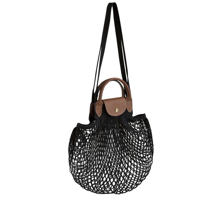 Shopper Le Pliage Filet HVH-10121 Schwarz, Farbe: schwarz, Marke: Longchamp, EAN: 3597922045389, Bild 2 von 5