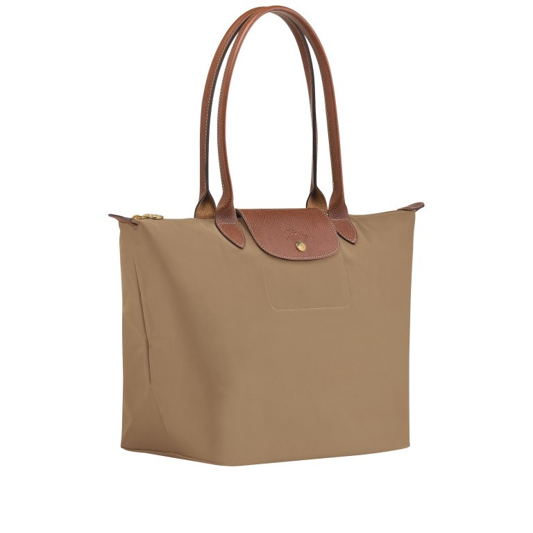Shopper Le Pliage Shopper L Taupe, Farbe: taupe/khaki, Marke: Longchamp, EAN: 3597922017485, Abmessungen in cm: 31x30x19, Bild 2 von 5