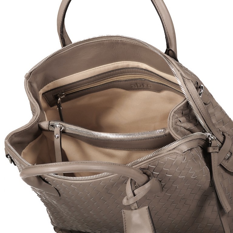 Handtasche Gunda Small Taupe, Farbe: taupe/khaki, Marke: Abro, EAN: 4061724694582, Abmessungen in cm: 27x25x14, Bild 7 von 9